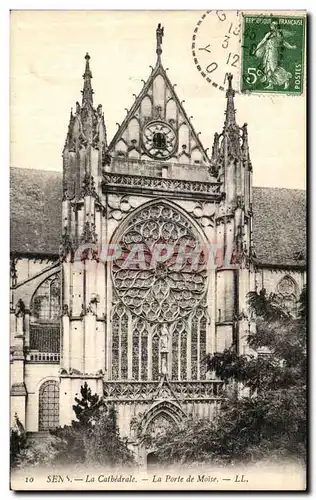 Cartes postales Sens La Cathedrale La Porte de Moise