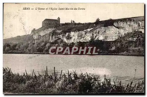 Cartes postales Sens L Yonne et L Eglise Saint Martin du Tertre