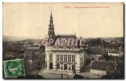 Cartes postales Sens Vue Panoramique de L Hotel de Ville