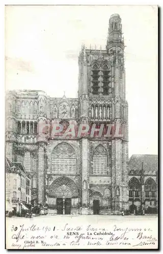 Cartes postales Sens La Cathedrale