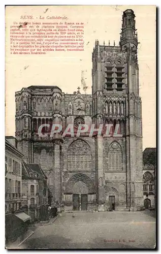 Cartes postales Sens La Cathedrale