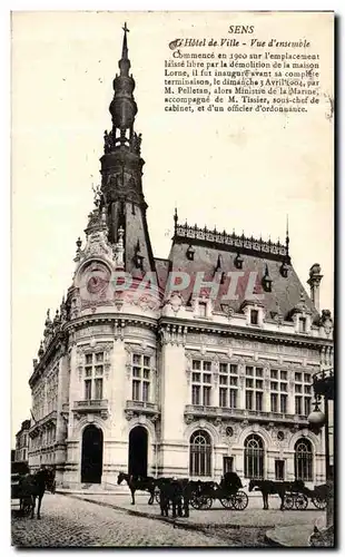 Cartes postales Sens L Hotel de Ville Vue d ensemble