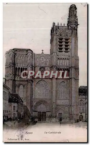 Cartes postales Sens La Cathedrale