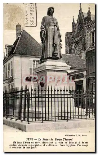 Cartes postales Sens La Statue du Baron Thenard