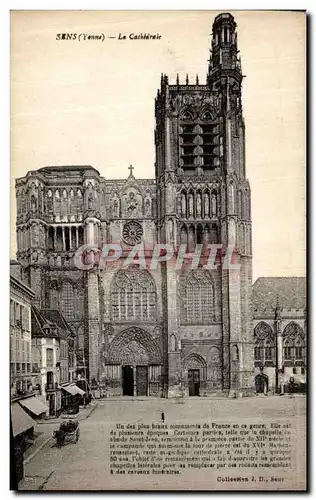 Cartes postales Sens La Cathedrale