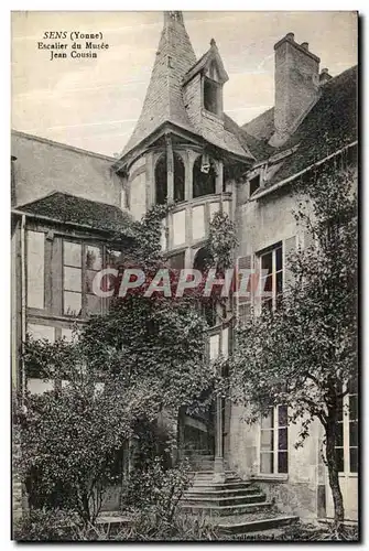 Ansichtskarte AK Sens Escalier du Musee Jean Cousin