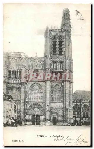 Cartes postales Sens La Cathedrale