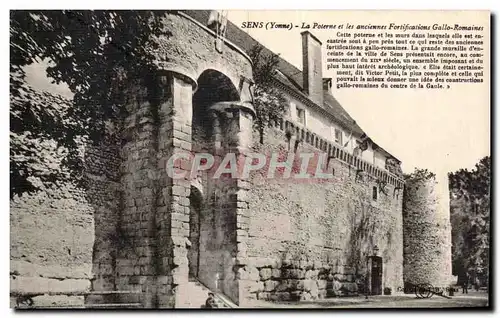 Ansichtskarte AK Sens La poterne et les anciennes fortifications gallo romaines