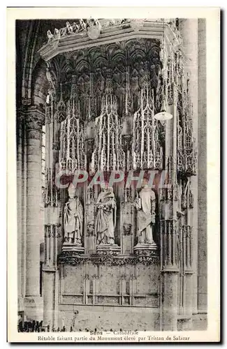 Ansichtskarte AK Sens Cathedrale Retable Partie du monument eleve par Tristan de Salazar