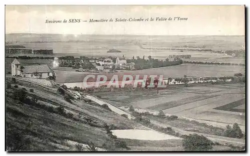 Cartes postales Sens Monastere de Saint Colombe et la Vallee de L Yonne