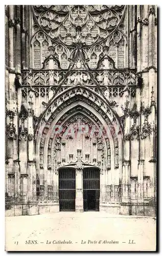 Ansichtskarte AK Sens La Cathedrale la Porte d Abraham