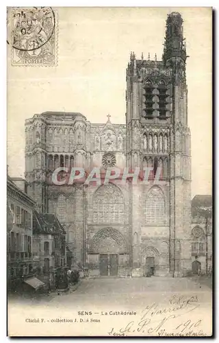 Cartes postales Sens La Cathedrale