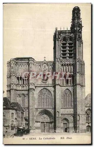 Cartes postales Sens La Cathedrale