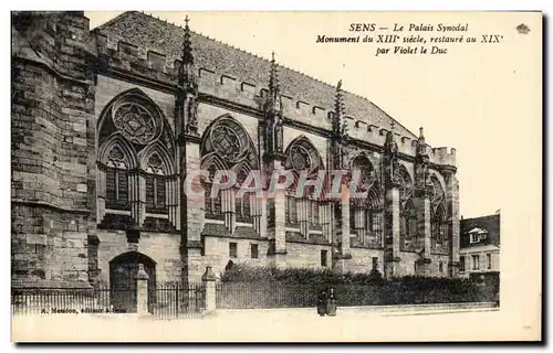 Cartes postales Sens Le Palais Synodal restaure par Violet le Duc