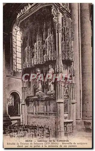 Cartes postales Sens Interieur de la Cathedrale