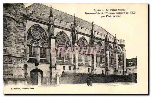 Cartes postales Sens Le Palais Synodal