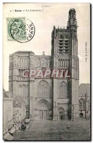 Cartes postales Sens La Cathedrale