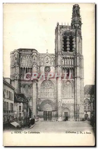 Cartes postales Sens La Cathedrale