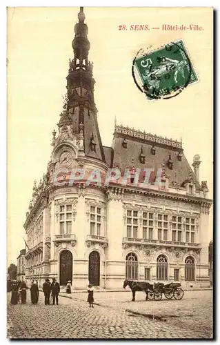 Cartes postales Sens Hotel de Ville