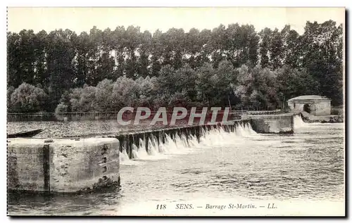 Cartes postales Sens Barrage St Martin