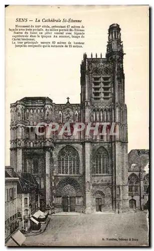 Cartes postales Sens La Cathedrale St Etienne