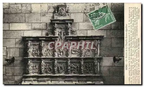 Cartes postales Sens le retable de la chapelle Sainte Appolline