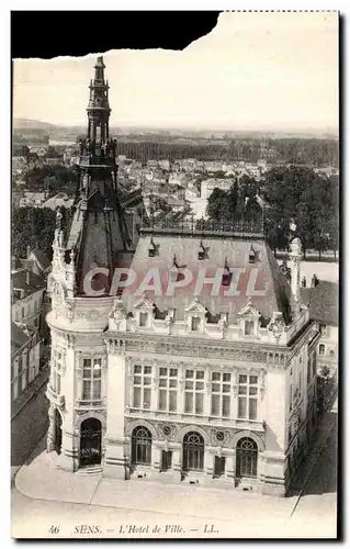 Cartes postales Sens L Hotel de Ville