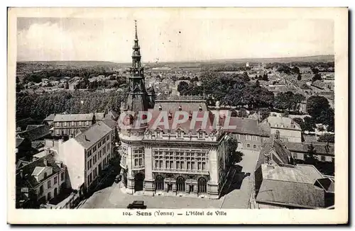 Cartes postales Sens L Hotel de Ville