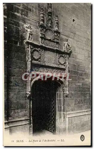 Cartes postales Sens La Porte de L Archeveche