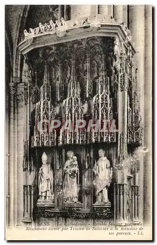 Ansichtskarte AK Sens la cathedrale Retable faisant partie du monument eleve par Tristan de Sallazar a la memoire