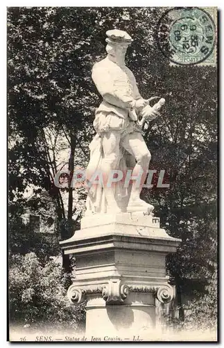 Cartes postales Sens Statue Jean Cousin