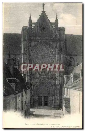 Cartes postales Sens Cathedrale Porte d Abraham