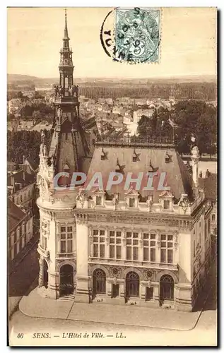 Cartes postales Sens L Hotel De Ville