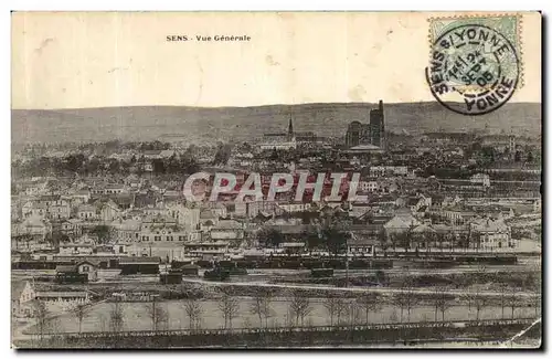 Cartes postales Sens Vue Generale