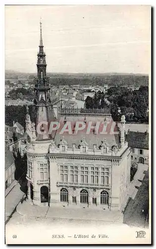 Cartes postales Sens L Hotel de Ville