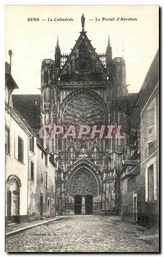 Cartes postales Sens La Cathedrale La Portail d Abraham