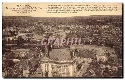 Cartes postales Sens Vue Panorama de la partie Nord de la Ville