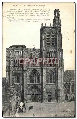 Cartes postales Sens La Cathedrale St Etienne