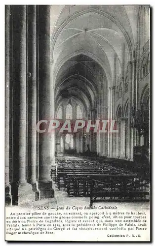 Cartes postales Sens Jean du Cognon Cathedrale