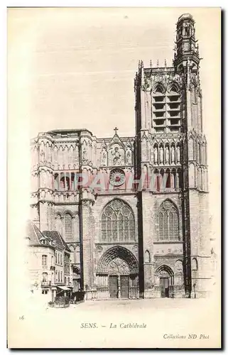 Cartes postales Sens La Cathedrale