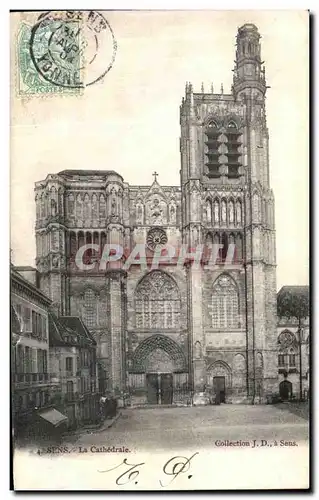 Cartes postales Sens La Cathedrale