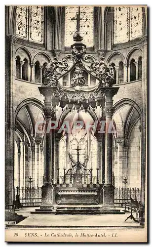 Cartes postales Sens La Cathedrale le Maitre autel