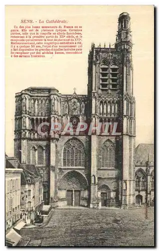 Cartes postales Sens La Cathedrale