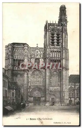 Cartes postales Sens La Cathedrale