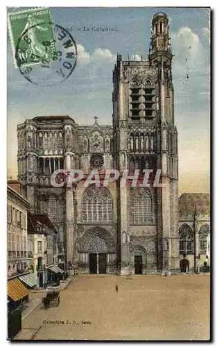 Cartes postales Sens la cathedrale