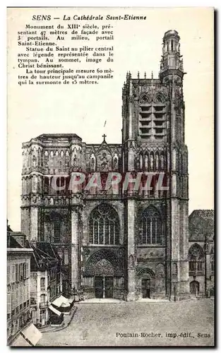 Cartes postales Sens La Cathedrale Saint Entienne