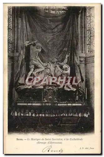 Ansichtskarte AK Sens La Martyre de Saint Savinien a la cathedrale Groupe d Hermann