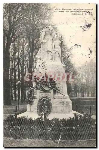 Cartes postales Sens Monument patriotique inaugure le 27 mars 1904