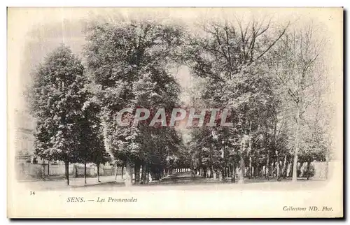 Cartes postales Sens Les Promenades