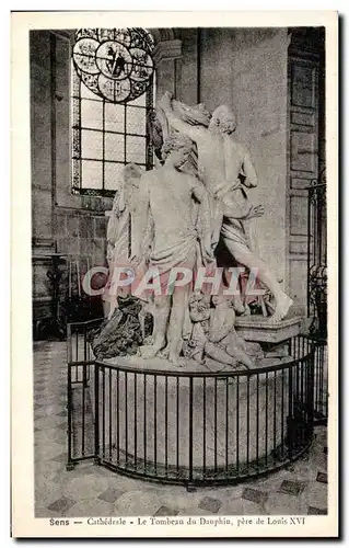 Cartes postales Sens Cathedrale Le Tombeau du Dauphin pere de Louis XVI